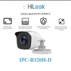 Camera IP HiLook IPC-B320H-D  độ phân giải 2MP, hồng ngoại 30m, chuẩn nén H265+