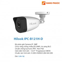 Camera không dây HiLook IPC-B121H-D độ phân giải 2MP, hồng ngoại 30m