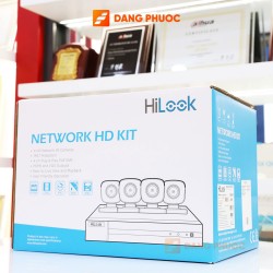 Bộ KIT Camera IP Hồng Ngoại HILOOK IK-4042BH-MH/P NVR IP 4 Kênh, Full HD 1080P