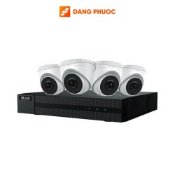 Bộ KIT 4 Camera IP HILOOK IK-4042TH-MH/P Đầu Ghi NVR IP 4 Kênh, Full HD 1080P