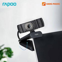Webcam cho máy tính Rapoo C200 HD 720 micro đa hướng, học online, họp trực tuyến