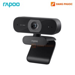 Webcam cho laptop Rapoo C260 Full HD 1080P, micro đa hướng khử ồn, học online, họp trực tuyến