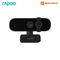 Camera máy tính Webcam Rapoo C280 độ phân giải 2K, micro đa hướng khử ồn, có nắp bảo vệ