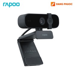 Camera máy tính Webcam Rapoo C280 độ phân giải 2K, micro đa hướng khử ồn, có nắp bảo vệ