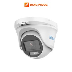 Camera Dome ColorVu HiLook THC-T229-M 2MP, tích hợp đèn trợ sáng, IP66