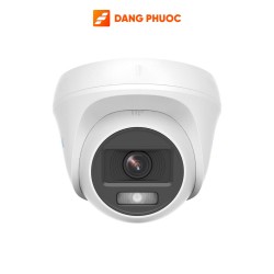 Camera Dome ColorVu HiLook THC-T129-P 2MP, tích hợp đèn trợ sáng 20m, IP66