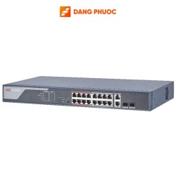 Switch PoE 16 port HIKVISION DS-3E0318P-E(B) 100M cấp nguồn 250m