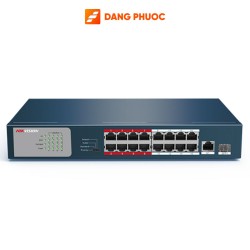 Switch cấp nguồn PoE HIKVISION DS-3E0318P-E/M 16 port 100M