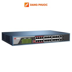 Switch cấp nguồn PoE 24 port HIKVISION DS-3E0326P-E(B) truyền dẫn 250m