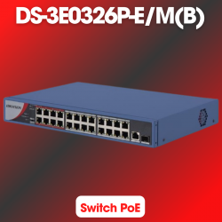 Switch PoE HIKVISION DS-3E0326P-E/M(B) 24 cổng 100M