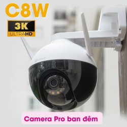 Camera wifi EZVIZ C8W 4MP, độ phân giải 2K+, đàm thoại 2 chiều, màu ban đêm