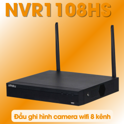 Đầu ghi hình camera wifi  8 kênh Imou NVR1108HS, ổ cứng 1 SATA, chuẩn Onvif chuẩn T/S/G