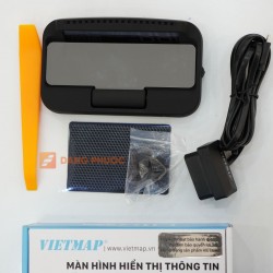 Màn hình hiển thị thông tin Vietmap H1X cảnh báo tốc độ, kết nối OBD