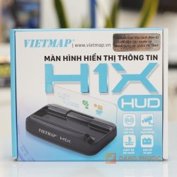 Màn hình hiển thị thông tin Vietmap H1X cảnh báo tốc độ, kết nối OBD