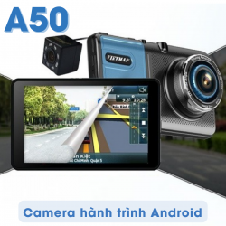 Camera hành trình Android Vietmap A50 dẫn đường và ghi hình cùng lúc, cảnh báo tốc độ