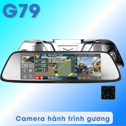 Camera hành trình gương Vietmap G79 ghi hình full hd 1080 trước và sau , cảnh báo tốc độ, làn đường