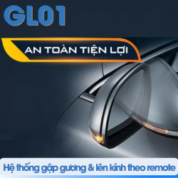 Bộ điều khiển gập gương ô tô tự động Vietmap GL01, gập gương và lên kính theo remote, chống kẹt