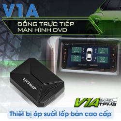 Thiết bị áp suất lốp Vietmap TPMS V1A tích hợp với màn hình Android
