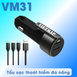 Tẩu sạc thoát hiểm đa năng VietMap VM31 Nguồn đầu ra chuẩn USB