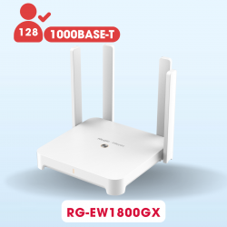 Cục phát Router wifi gia đình Ruijie RG-EW1800GX pro wifi 6, tốc độ 1800Mbps, truy cập đồng thời đề xuất là 48+