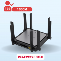 Cục phát Router wifi không dây Ruijie RG-EW3200GX Pro wifi 6, tốc độ 3200Mbps, 8 ăng ten