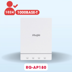 Bộ phát sóng Wifi gắn âm tường (WIFI 6) Ruijie RG-AP180 4 cổng lan, tốc độ tối đa 1774.5Mbps