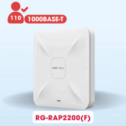 Bộ phát wifi ốp trần hoặc gắn tường Ruijie RG-RAP2200(F) tốc độ 1267Mbps, băng tần 2.4GHz và 5GHz