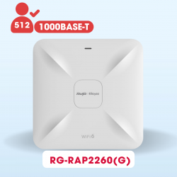 Thiết bị phát wifi Ruijie RG-RAP2260(G) tốc độ 1775Mbps,  băng tần kép 2.4Ghz và 5Ghz, truy cập đồng thời đề xuất là 100+