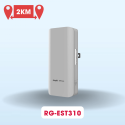 Bộ thu phát sóng không dây wifi ngoài trời (Point to Point) Ruijie RG-EST310 V2 băng tần 5Ghz, khoảng cách xa lên đến 2KM