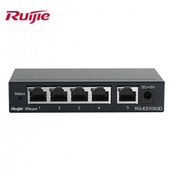 Cổng chia  mạng 5 cổng 10/100/1000 BASE-T Switch Ruijie RG-ES105GD tốc độ  chuyển mạch 10Gbps