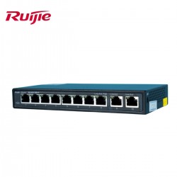 Switch PoE 8 Port Ruijie RG-ES110D-P tổng công suất 110W, 2 cổng uplink, tốc độ chuyển mạch 5.6Gbps