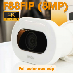 Camera wifi ngoài trời Full color 8MP 4K IMOU IPC-F88FIP-V2 tích hợp mic và loa, hồng ngoại 30m