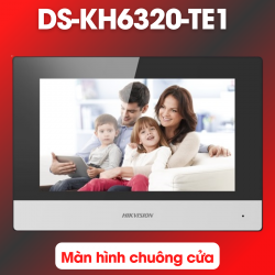 Màn hình chuông cửa Hikvision DS-KH6320-TE1 7inch cảm ứng màu, hỗ trợ nguồn PoE