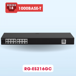 Bộ chuyển mạch switch quản lý layer 2 18 cổng Ruijie RG-ES216GC tốc độ chuyển mạch 32Gbps 