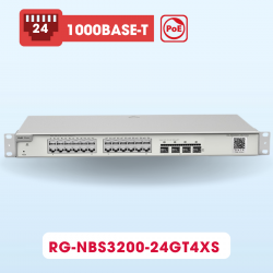 Thiết bị chia mạng switch 24 cổng Ruijie RG-NBS3200-24GT4XS 10/100/1000BASE-T, tốc độ 336Gbps, 96Mpps 