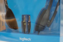 Tai nghe Logitech Stereo Headset H110 jắc micro và jắc tai nghe riêng biệt mic giảm ồn xoay linh hoạt 