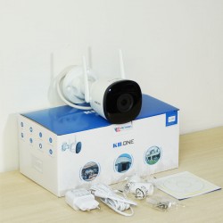 Camera an ninh ngoài trời KBONE KN-B21 Full HD 2MP, tích hợp Mic, hồng ngoại 30m