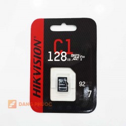 Thẻ nhớ MicroSD 128GB Hikvision đỏ HS-TF-C1(STD)/128G/ZAZ01X00/OD tốc độ ghi 40MB/s, tốc độ đọc 92MB/s, V30