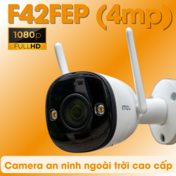 Camera an ninh ngoài trời IMOU IPC-F42FEP-D 4mp 2K full color, tầm xa đèn led và hồng ngoại 30m