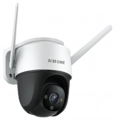 Camera 360 wifi KBONE KN-S45F Full Color 4MP, bật đèn và hú còi, âm thanh 2 chiều, chống bụi nước IP66