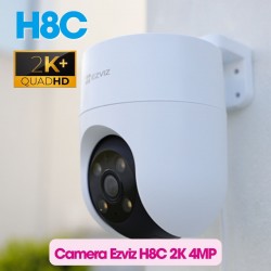 Camera Ezviz H8C 4MP 2K hồng ngoại 30m, tích hợp mic và loa