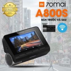 Camera hành trình ô tô Xiaomi 70Mai A800S Bản trước và sau 4K, 3inch, tích hợp GPS, wifi, cảnh báo ADAS