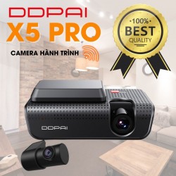 Camera hành trình DDPai X5 Pro ghi hình trước sau, kết nối Wi-Fi + eMMC tốc độ cao 5GHz