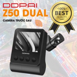 Camera hành trình ô tô DDPai Z50 Dual 4K màn hình 2,3inch, định vị GPS, ADAS hỗ trợ lái xe