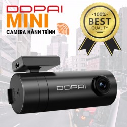 Camera hành trình xe ô tô DDPai Mini 1080P tầm nhìn ban đêm, Ống kính xoay 330 độ, giám sát đỗ xe 24h