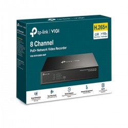 Đầu ghi hình 8 kênh PoE TP-Link VIGI NVR1008H-8MP 1 SATA upto 10TB, âm thanh 2 chiều 