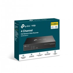 Đầu thu camera IP 4 kênh PoE TP-Link VIGI NVR1004H-4P 1 SATA, âm thanh 2 chiều