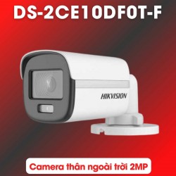 Camera thân 2MP 1080P Hikvision DS-2CE10DF0T-F chống ngược sáng, đèn trợ sáng 20m