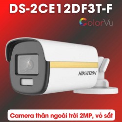 Camera thân có màu ban đêm Hikvision DS-2CE12DF3T-F hỗ trợ đèn ánh sáng trắng 40m, chống ngược sáng 130dB
