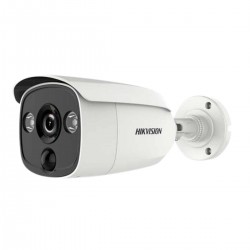 Camera thân hồng ngoại thông minh 20m Hikvision DS-2CE12H0T-PIRLO 2MP Cảnh báo chuyển động PIR detection 